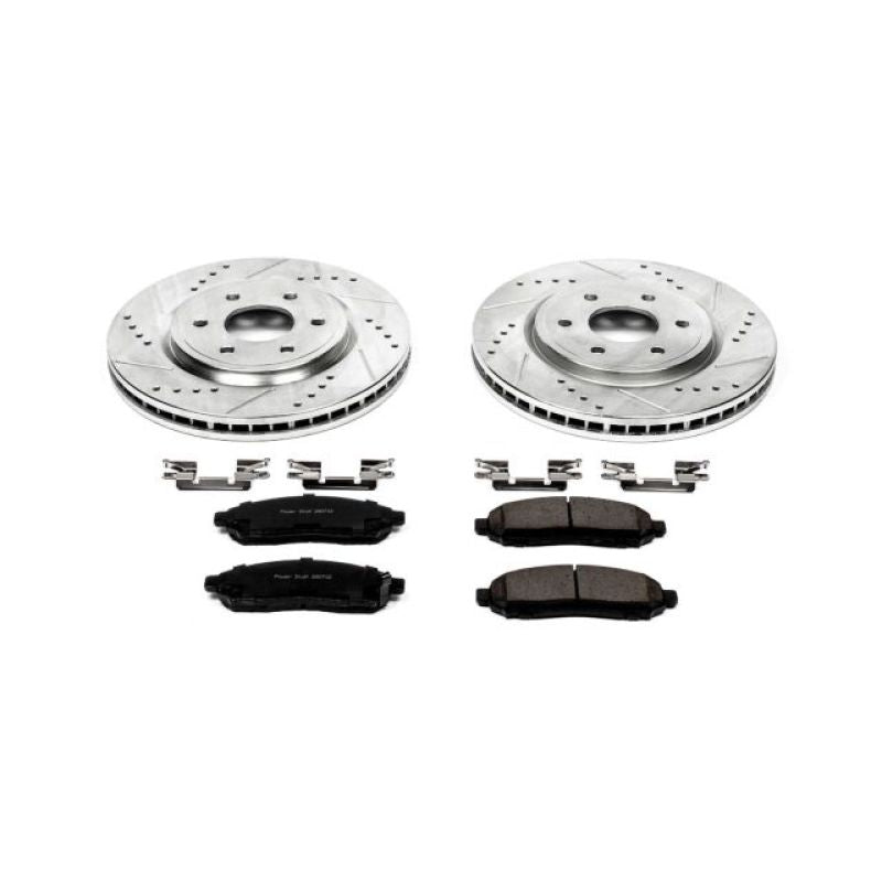 Power Stop 05-18 Nissan Frontier Front Z23 Evolution Sport Brake Kit Brake Kits - Performance D&S PowerStop
