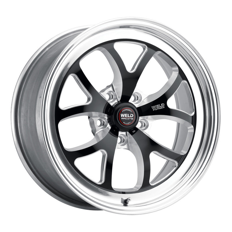 Weld S76 15x7.33 / 5x4.75 BP / 4.5in. BS Black Wheel (Low Pad) - Non-Beadlock Wheels - Forged Weld