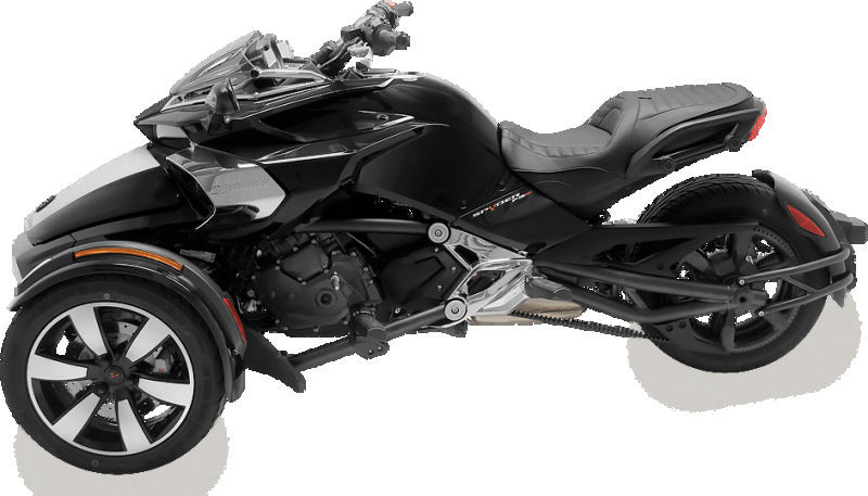 Mustang 08-21 Harley FL Touring Driver Backrest Kit Regal - Black Backrests Mustang Motorcycle