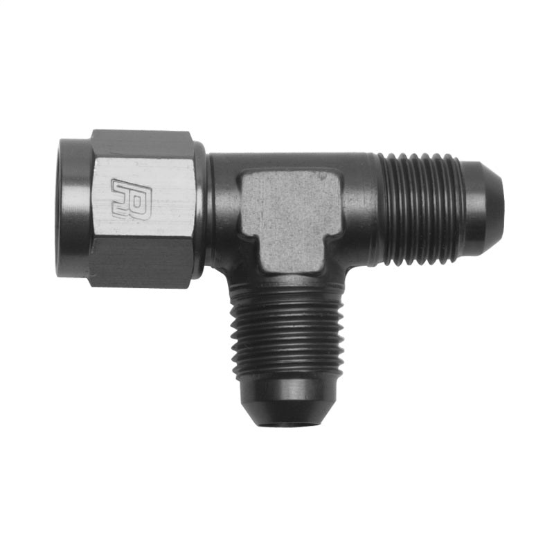 Russell Performance -6 AN Tee - Female AN On Run Fitting (Black) Fittings Russell