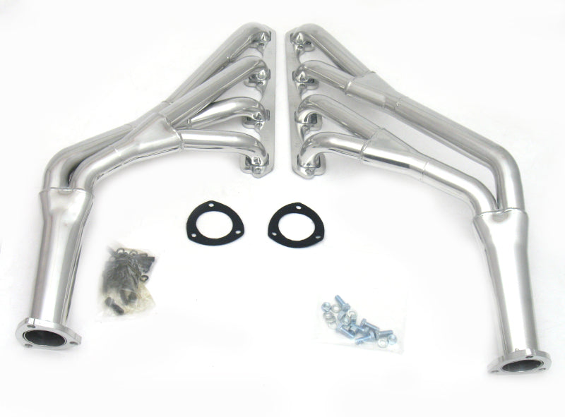 JBA 65-70 Ford Mustang 260-302 SBF 1-1/2in-1-3/4in Primary Silver Ctd Tri Y Header Headers & Manifolds JBA