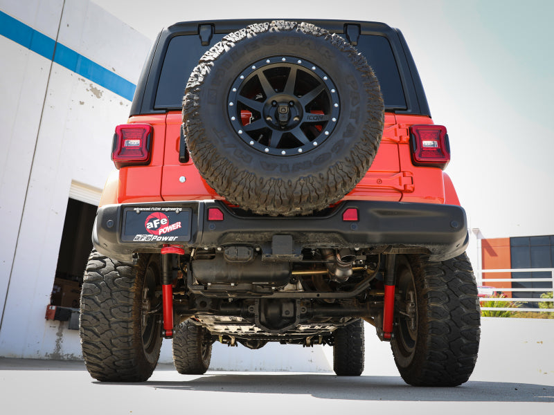 aFe 20-21 Jeep Wrangler (JL) Large Bore-HD 3 IN 304 Stainless Steel DPF-Back Hi-Tuck Exhaust System DPF Back aFe