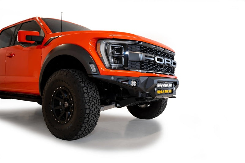 Addictive Desert Designs 2021+ Ford Raptor Bomber Front Bumper w/ Dual 20IN LED Mounts Bumpers - Steel Addictive Desert Designs