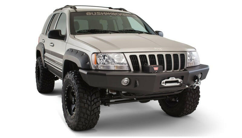 Bushwacker 99-04 Jeep Grand Cherokee Cutout Style Flares 4pc - Black Fender Flares Bushwacker