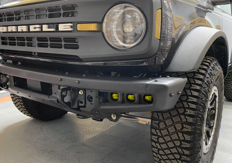ORACLE Lighting 21-22 Ford Bronco Triple LED Fog Light Kit for Steel Bumper - Yellow Fog Lights ORACLE Lighting