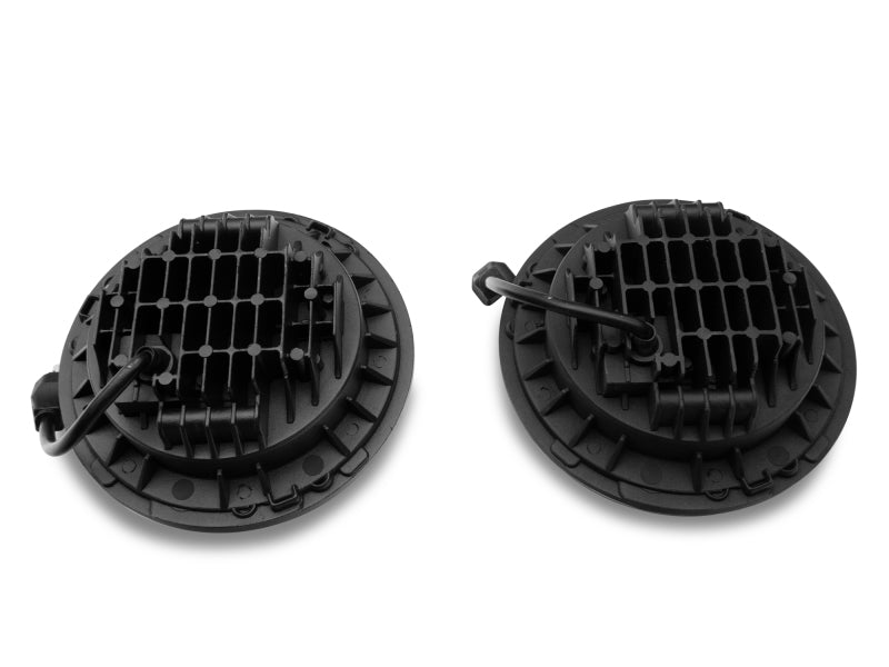 Raxiom 97-18 Jeep Wrangler TJ/JK Axial Series LED Daymaker Headlights- Chrome Housing (Clear Lens) Headlights Raxiom