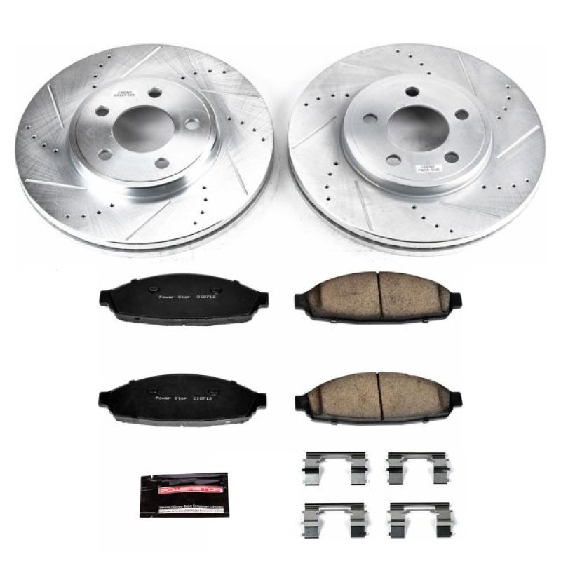 Power Stop 03-11 Ford Crown Victoria Front Z23 Evolution Sport Brake Kit Brake Kits - Performance D&S PowerStop