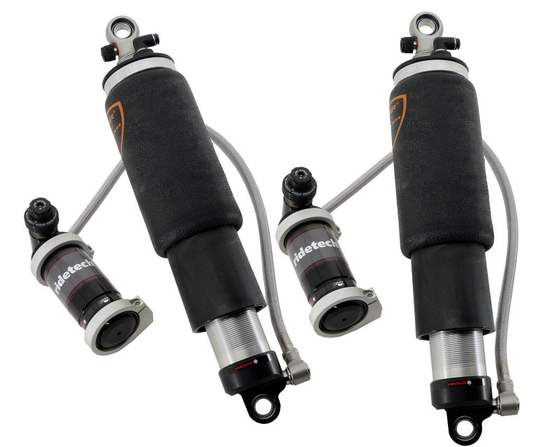 Ridetech TQ Series ShockWaves 6.9in Travel 4in dia Rolling Sleeve .625in/.625in Bearing Air Suspension Kits Ridetech