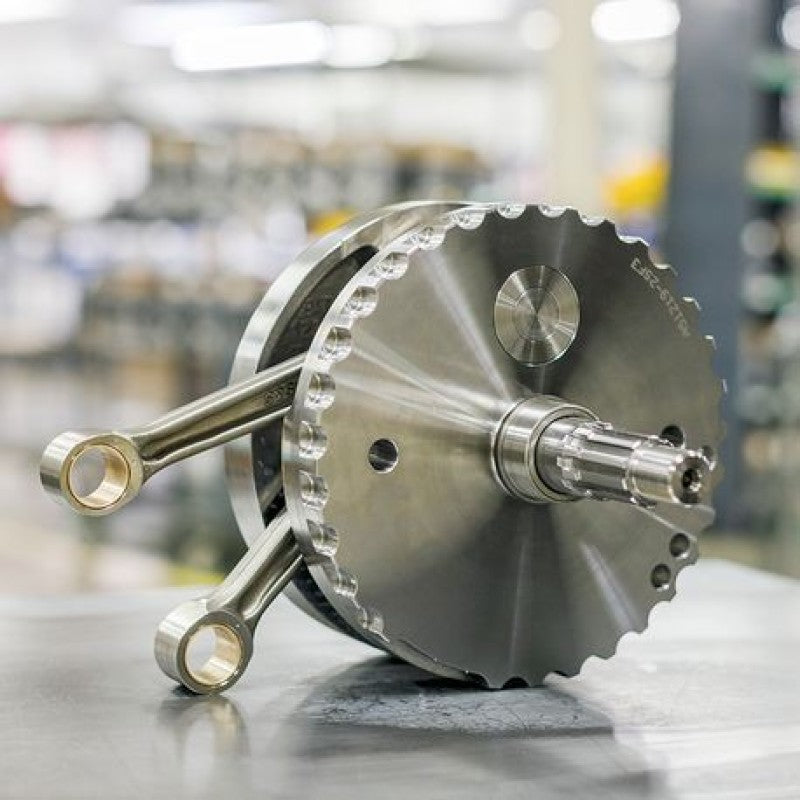 S&S Cycle 00-06 BT 4-1/2in Stroke Flywheel Assembly w/ Sprocket Shaft Bearing Race Flywheels S&S Cycle