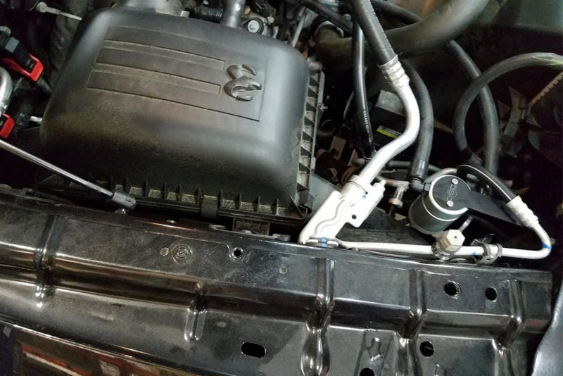 J&L 09-18 Ram 1500 5.7L Passenger Side Oil Separator 3.0 - Clear Anodized Oil Separators J&L