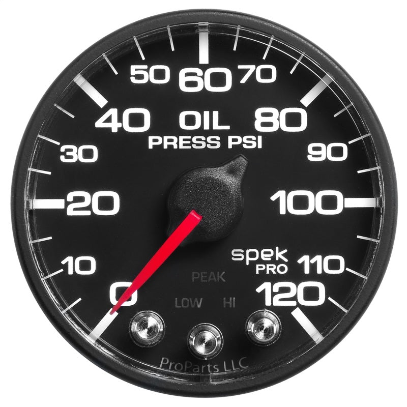 Autometer Spek-Pro - Nascar 2-1/16in Oil Press 0-120 psi Bfb Ecu Gauges AutoMeter