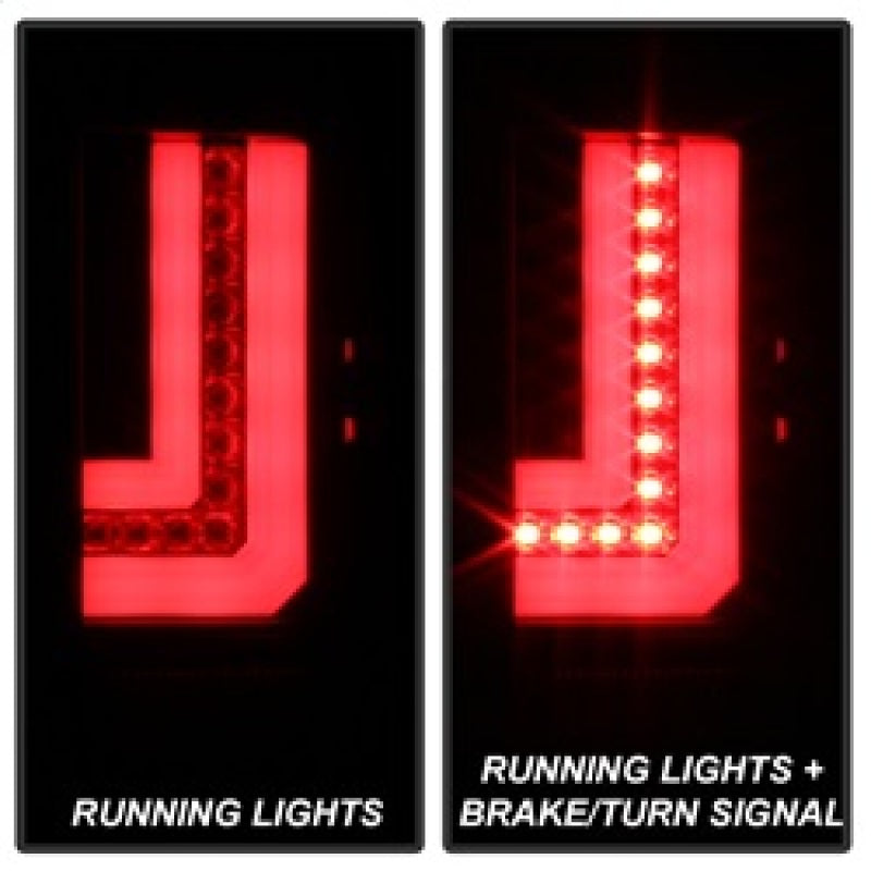 Spyder GMC Sierra 2016-2017 Light Bar LED Tail Lights - Black ALT-YD-GS16-LED-BK Tail Lights SPYDER