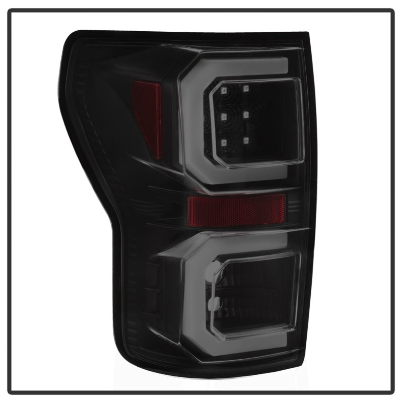 Spyder 07-13 Toyota Tundra V2 Light Bar LED Tail Lights - Smoke ALT-YD-TTU07V2-LB-BSM Tail Lights SPYDER