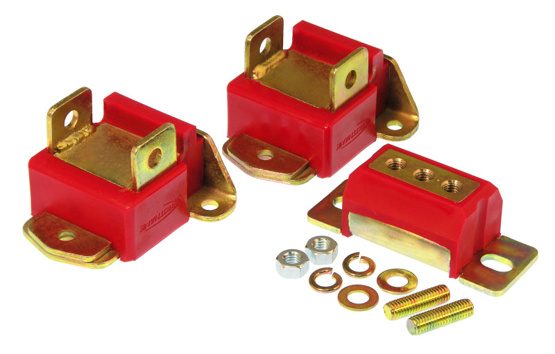 Prothane GM Motor & Trans Mount Kit - Red Bushing Kits Prothane