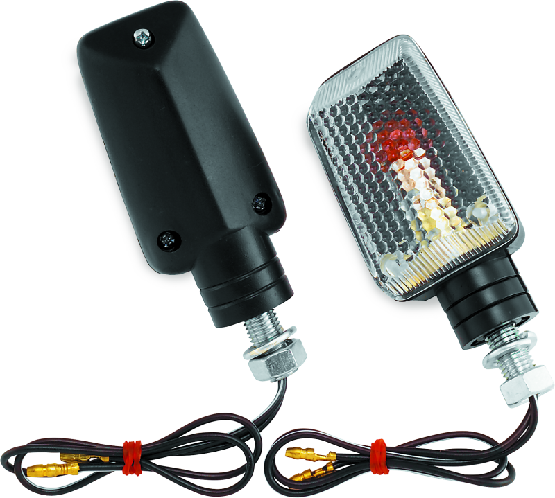 BikeMaster Universal Ministalk Marker Light - Black/Clear Sidemarkers & Indicators BikeMaster