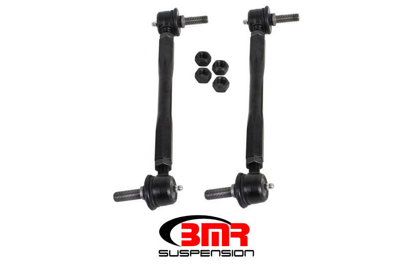 BMR 05-14 S197 Mustang Front Sway Bar End Link Kit - Black Suspension Arms & Components BMR Suspension