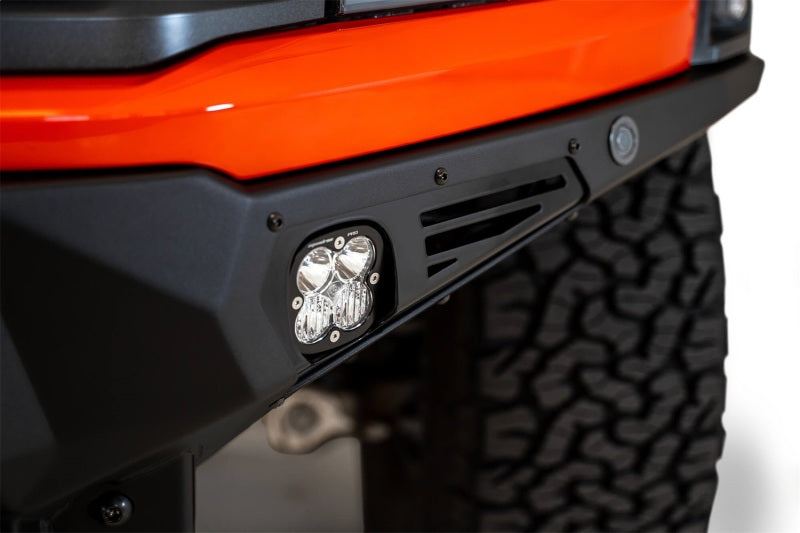 Addictive Desert Designs 2021+ Ford Raptor Bomber Front Bumper w/ 3 Baja Designs LP6 Light Mounts Bumpers - Steel Addictive Desert Designs