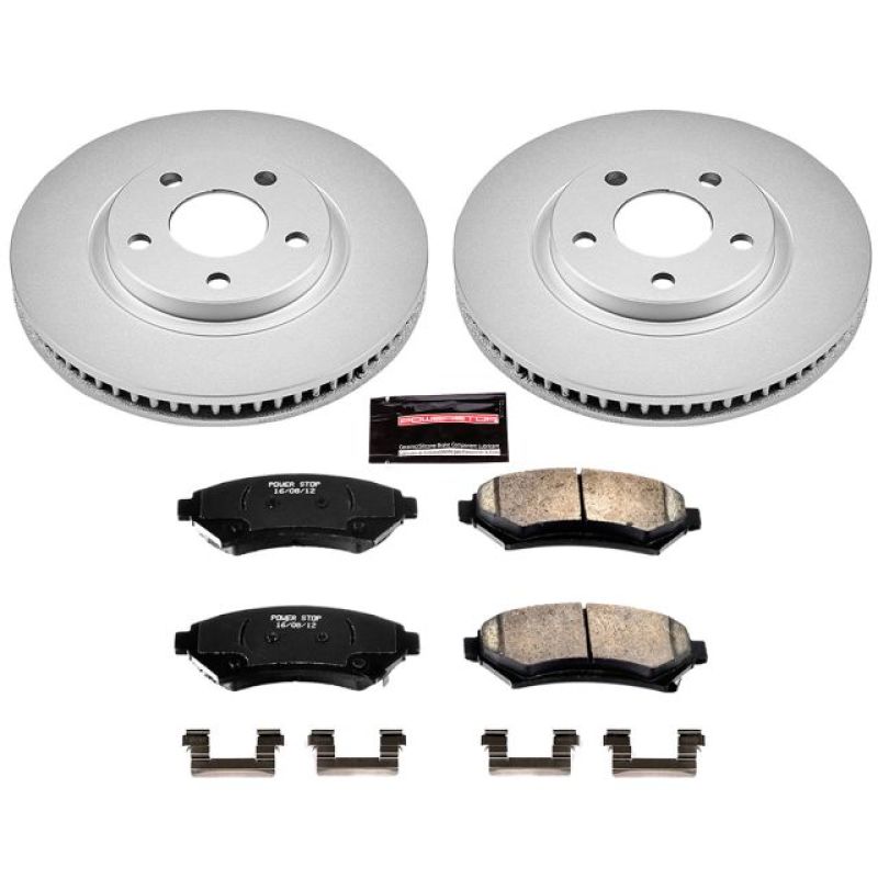 Power Stop 00-04 Buick LeSabre Front Z17 Evolution Geomet Coated Brake Kit Brake Kits - Performance Blank PowerStop