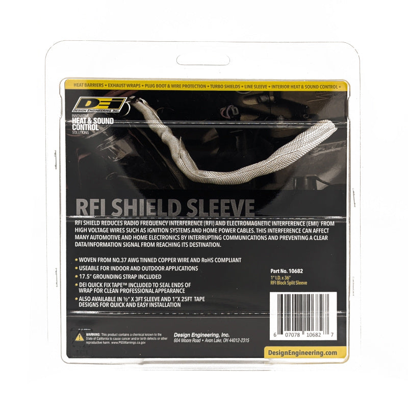 DEI RFI Shield Split Sleeve - 1in x 3ft Thermal Sleeves DEI