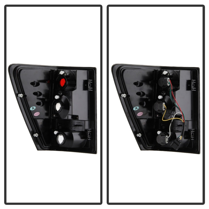 Spyder Jeep Grand Cherokee 05-06 Euro Style Tail Lights Black ALT-YD-JGC05-BK Tail Lights SPYDER
