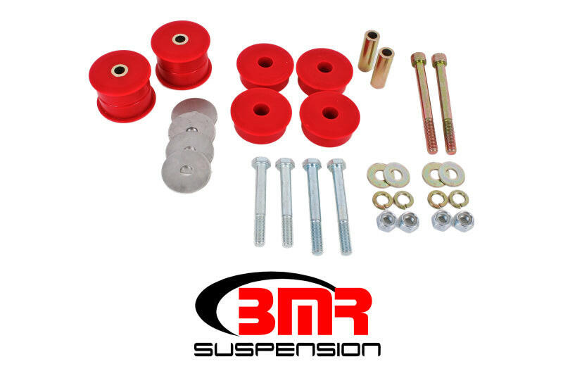 BMR 15-17 S550 Mustang Differential Bushing Kit (Polyurethane) - Red Differential Bushings BMR Suspension