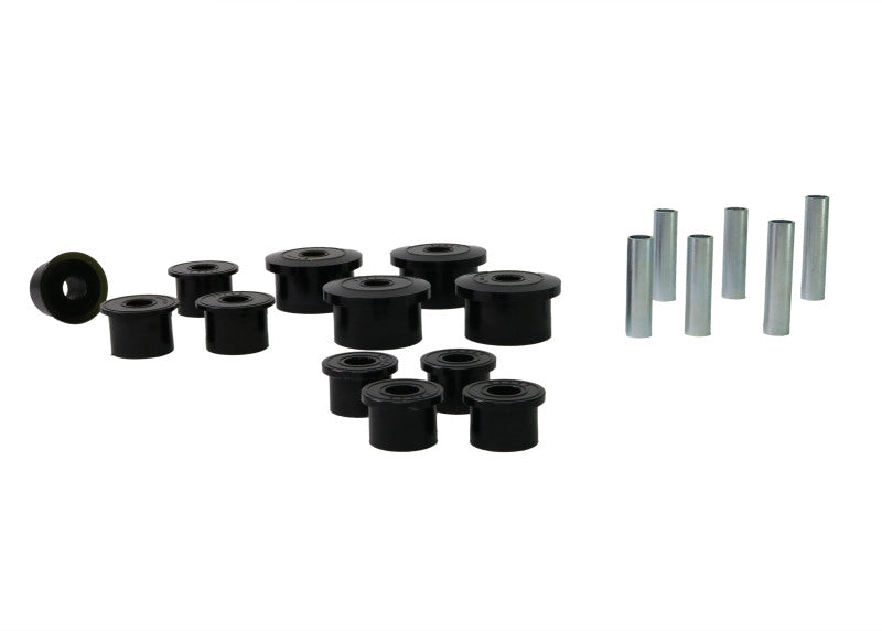 Whiteline 1986-1999 Jeep Cherokee Spring - Eye Front/Rear And Shackle Bushing Spring Insulators Whiteline