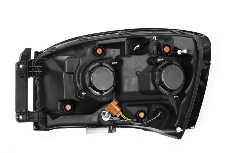 AlphaRex 06-08 Dodge Ram 1500HD LUXX LED Projector Headlights Plank Style Chrome w/Seq Signal/DRL Headlights AlphaRex