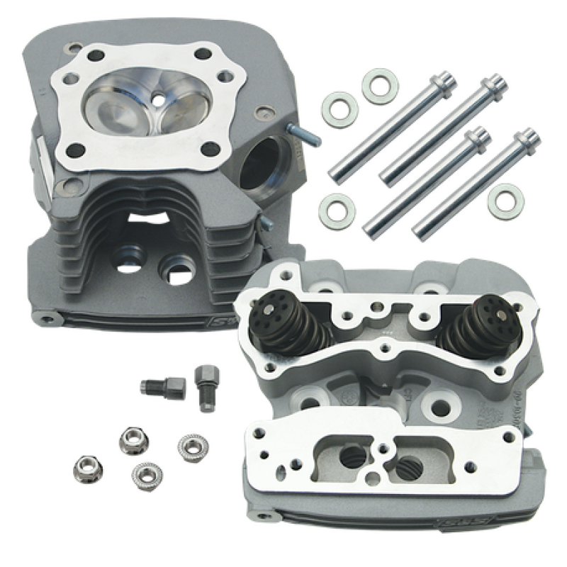 S&S Cycle 1999+ Super Stock 79cc Cylinder Head Kit - Silver Heads S&S Cycle