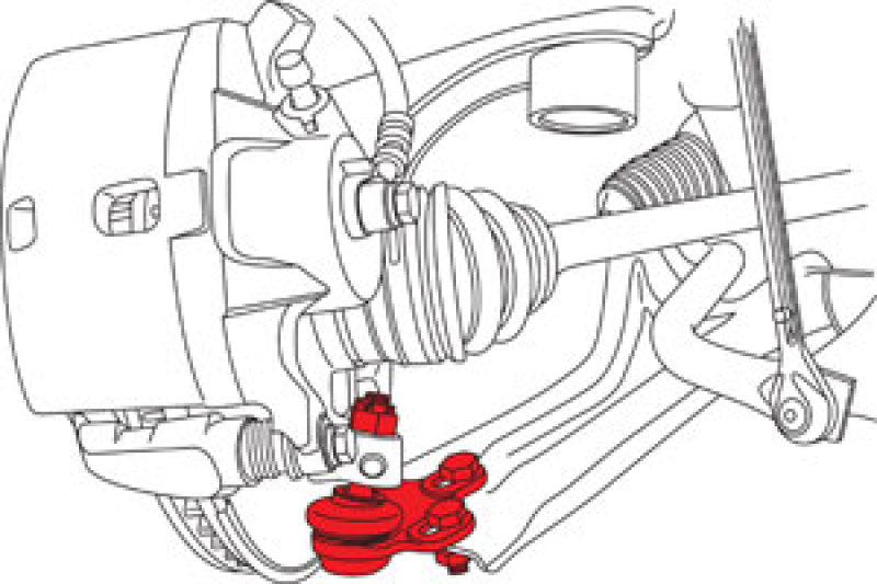 SPC Performance 2016+ Honda Civic Front Adjustable Lower Ball Joint (+1.0 deg) (Does Not Fit Type R) Ball Joints SPC Performance