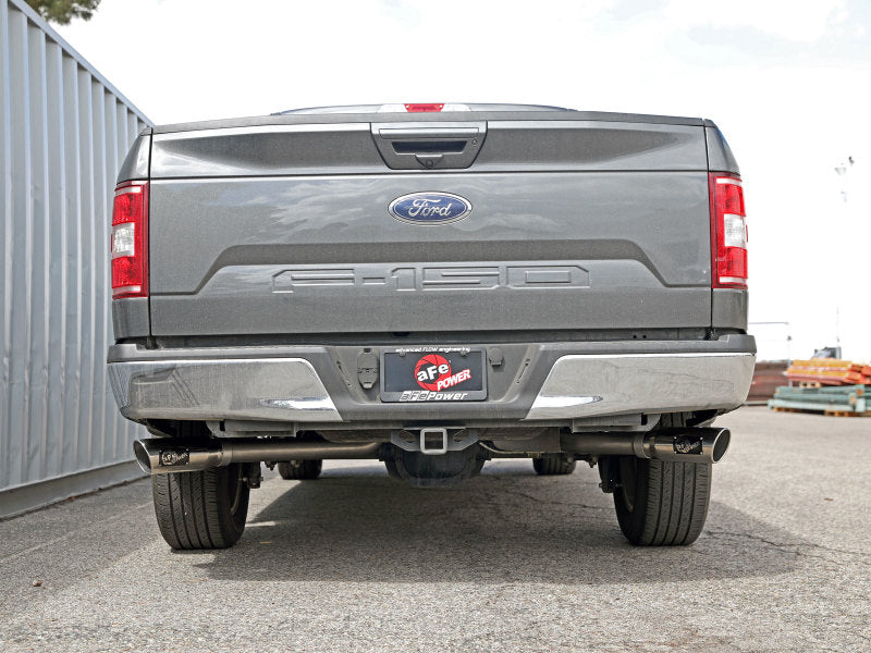 aFe Gemini XV 3in 304 SS Cat-Back Exhaust 15-20 Ford F-150 V6 2.7L/3.5 w/ Polished Tips Catback aFe