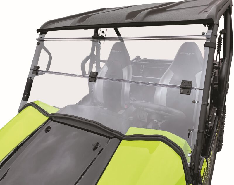 QuadBoss 16-22 Kawasaki KRF800 Teryx Windbreak Folding Windshield Windshields QuadBoss