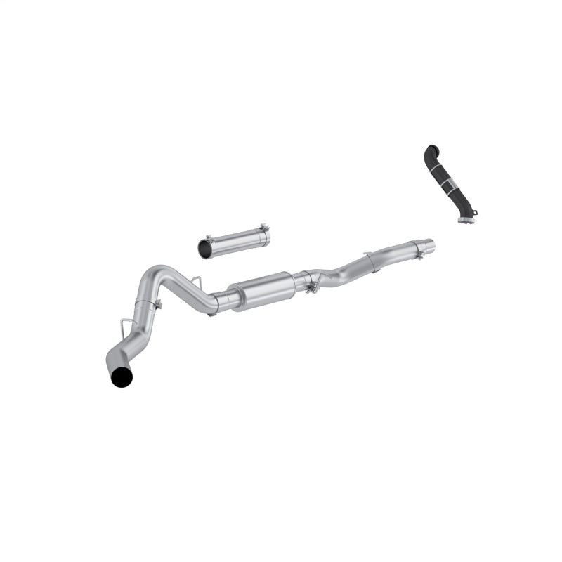 MBRP 06-07 Chevy Silverado / GMC Sierra 2500/3500HD 4in OD CatBack Single Side Exit w/ Downpipe - AL Catback MBRP
