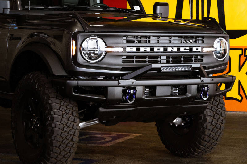 DV8 Offroad 21-22 Ford Bronco Factory Modular Front Bumper Bull Bar Bumpers - Steel DV8 Offroad