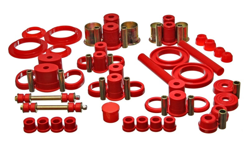 Energy Suspension 94-98 Ford Mustang Red Hyper-flex Master Bushing Set Bushing Kits Energy Suspension