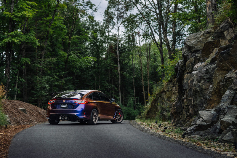 MBRP 23-24 Honda Civic Type R 2.0L T304 SS 3in Cat-Back Exhaust Triple Center Outlet w/ Burnt Tips Catback MBRP