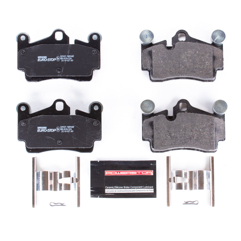 Power Stop 04-10 Volkswagen Touareg Euro-Stop ECE-R90 Rear Brake Pads Brake Pads - OE PowerStop