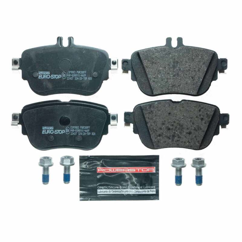 Power Stop 17-19 Mercedes-Benz E300 Euro-Stop ECE-R90 Rear Brake Pads Brake Pads - OE PowerStop