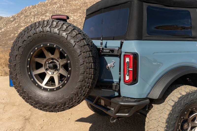 DV8 Offroad 21-24 Ford Bronco Tire Carrier Chase Racks DV8 Offroad