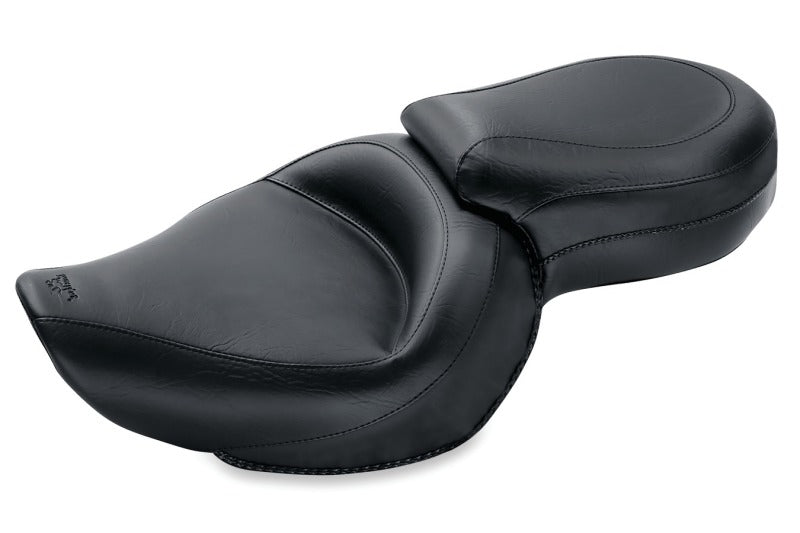 Mustang 04-21 Harley Sportster Wide Touring 1PC Seat - Black One-Piece Motorcycle Seats Mustang Motorcycle