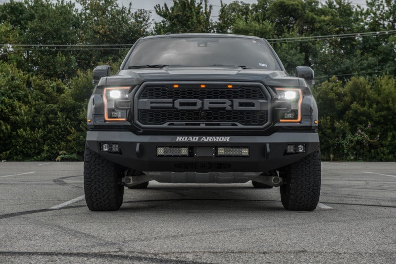 Road Armor 17-20 Ford Raptor Stealth Front Non-Winch Bumper - Tex Blk Bumpers - Steel Road Armor