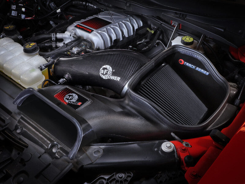 aFe 23-24 Ford F150 Raptor R V8 5.2L Supercharged Track Series Air Intake w/ Black PDS Filter Cold Air Intakes aFe