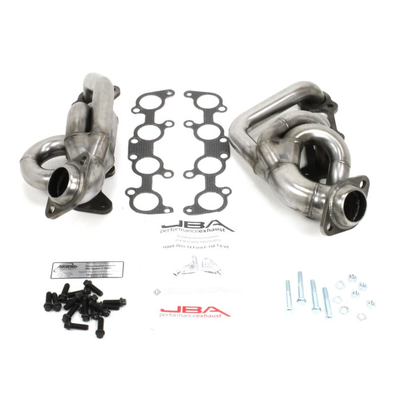JBA 11-14 Ford F-150 5.0L Coyote 1-5/8in Primary Raw 409SS Cat4Ward Header Headers & Manifolds JBA