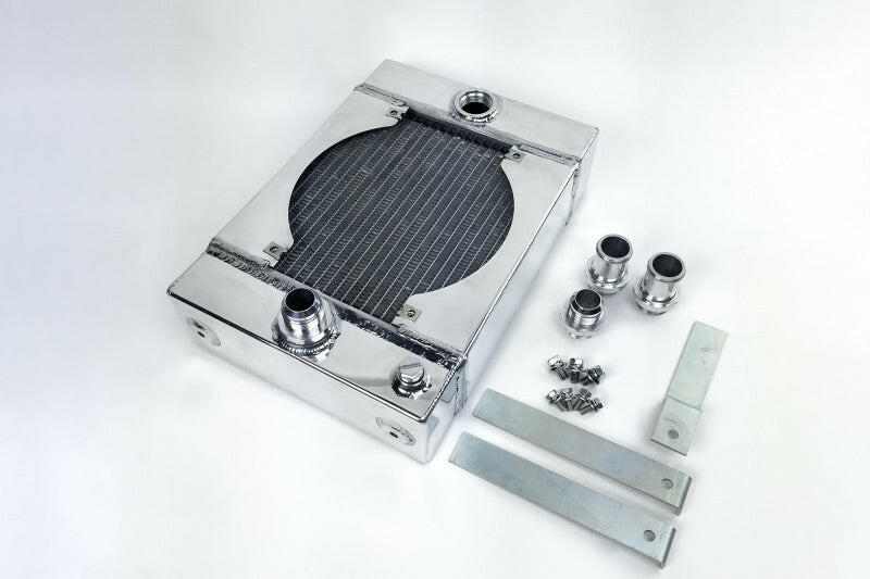 CSF Universal Drag Race / Tuck Radiator w/9in Spal Fan - 10.5in H x 10in L x 3.6in W Radiators CSF