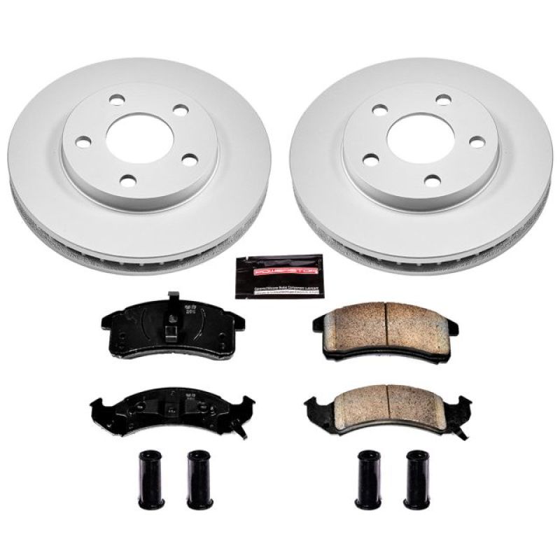 Power Stop 92-93 Buick LeSabre Front Z17 Evolution Geomet Coated Brake Kit Brake Kits - Performance Blank PowerStop