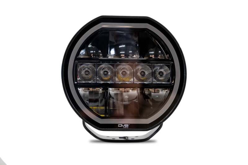 DV8 Offroad 7in Halo Elite Round Light w/ Accent Halo - White/Amber Light Bars & Cubes DV8 Offroad