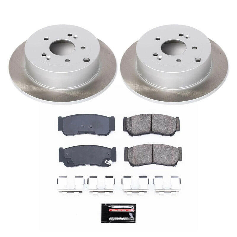 Power Stop 08-16 Volvo XC70 Front Semi-Coated Rotor Kit Brake Kits - Performance Blank PowerStop