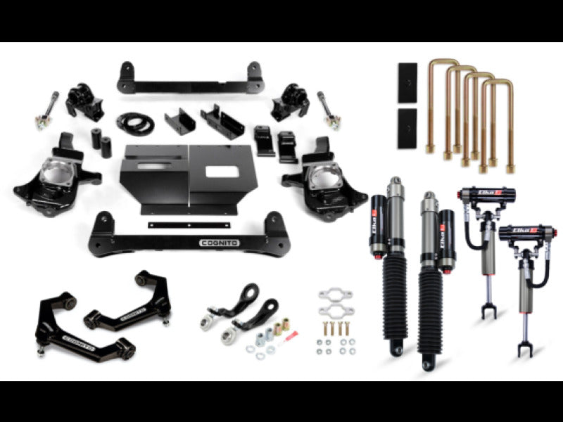 Cognito 11-19 Chevy/GMC Silv/Sierra 2500/3500 HD 2WD/4WD 4in Elite Lift Kit w/ Elka 2.5 RR Shocks Lift Kits Cognito