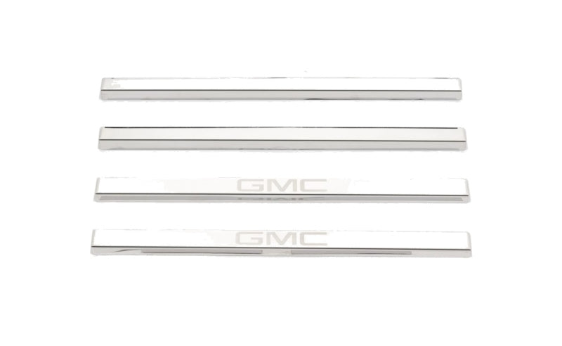 Putco 14-18 GMC Sierra LD - Regular Cab w/ GMC Etching (4pcs) SS Door Sills Door Panels Putco