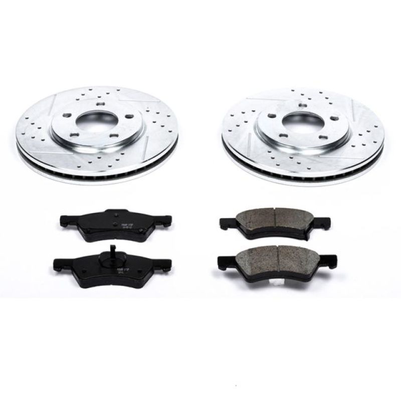 Power Stop 01-07 Chrysler Town & Country Front Z23 Evolution Sport Brake Kit Brake Kits - Performance D&S PowerStop