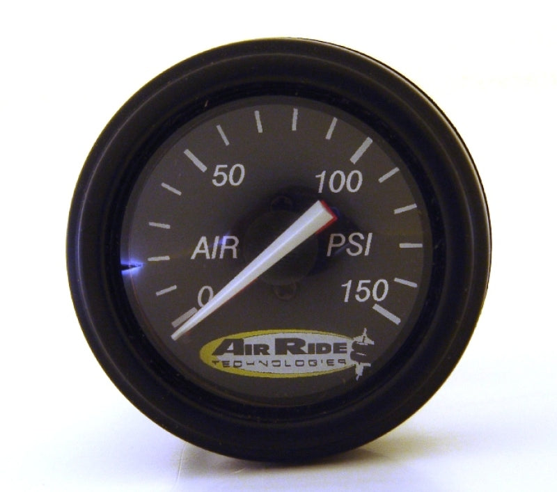 Ridetech Air Pressure Gauge Dual Needle Black Face 150psi w/ Fittings Gauges Ridetech